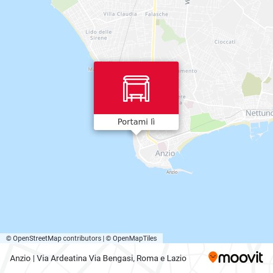 Mappa Anzio | Via Ardeatina Via Bengasi