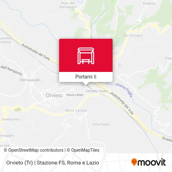 Mappa Orvieto (Tr) | Stazione FS