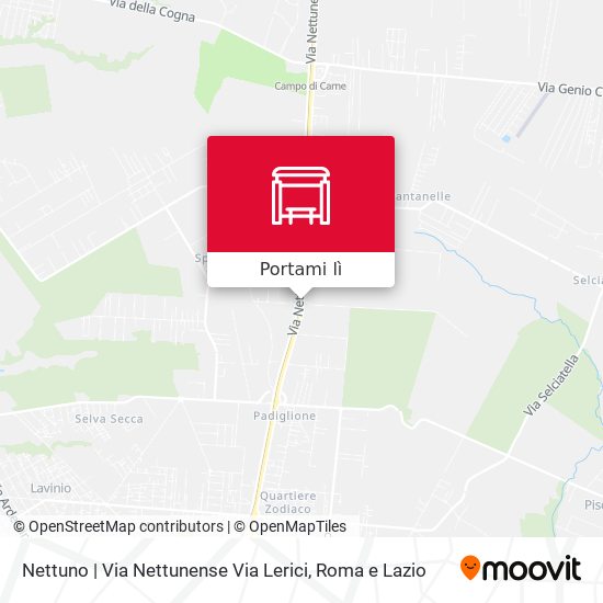 Mappa Nettuno | Via Nettunense Via Lerici