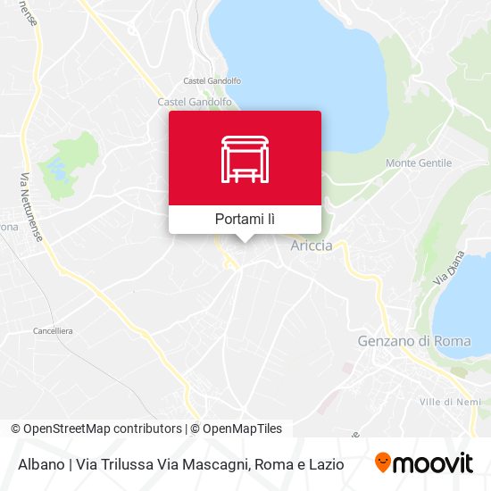 Mappa Albano Via Trilussa /Mascagni