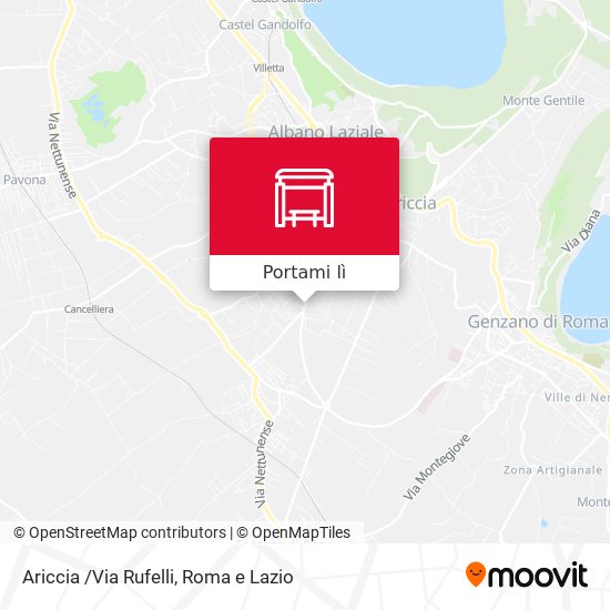 Mappa Ariccia /Via Rufelli