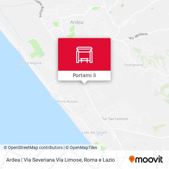 Mappa Ardea | Via Severiana Via Limose