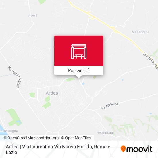 Mappa Ardea | Via Laurentina Via Nuova Florida