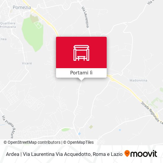 Mappa Ardea | Via Laurentina Via Acquedotto