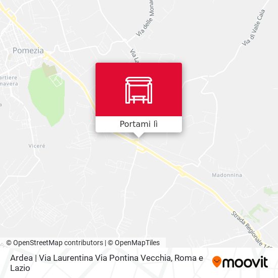 Mappa Ardea | Via Laurentina Via Pontina Vecchia