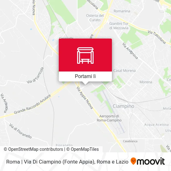 Mappa Roma | Via Di Ciampino (Fonte Appia)