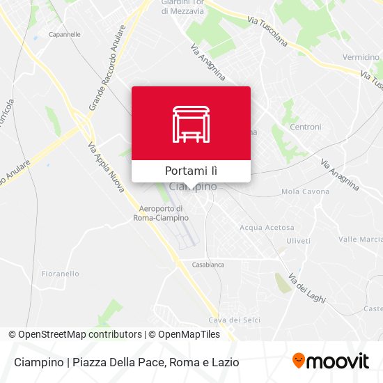 Mappa Ciampino | Piazza Della Pace