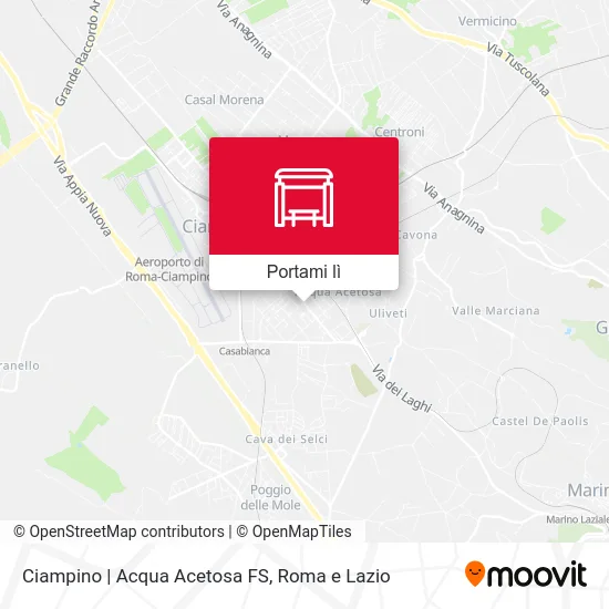 Mappa Ciampino | Acqua Acetosa FS