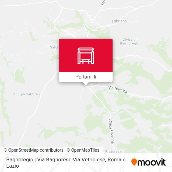Mappa Bagnoregio | Via Bagnorese Via Vetriolese