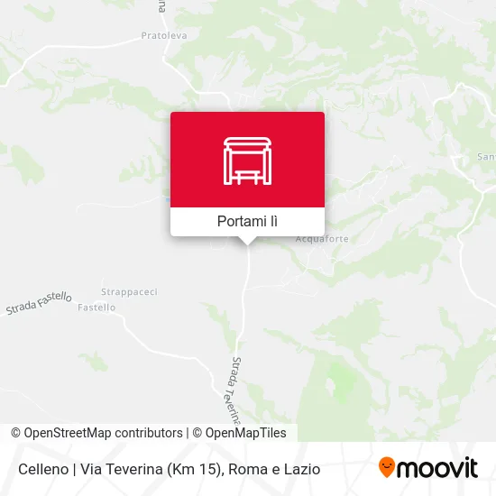 Mappa Celleno | Via Teverina (Km 15)