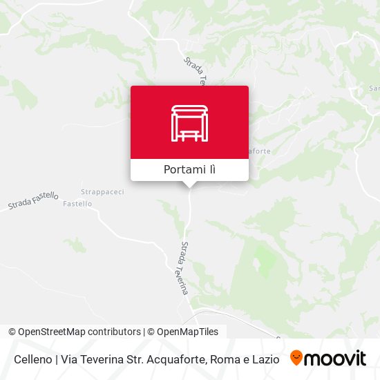 Mappa Celleno | Via Teverina Str. Acquaforte
