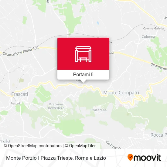 Mappa Monte Porzio | Piazza Trieste