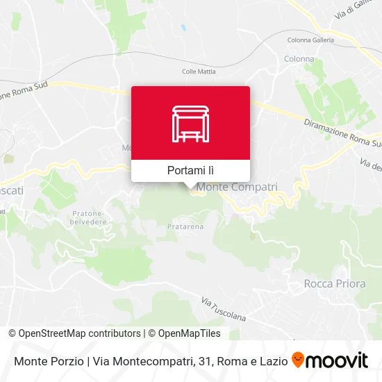 Mappa Monte Porzio | Via Montecompatri, 31