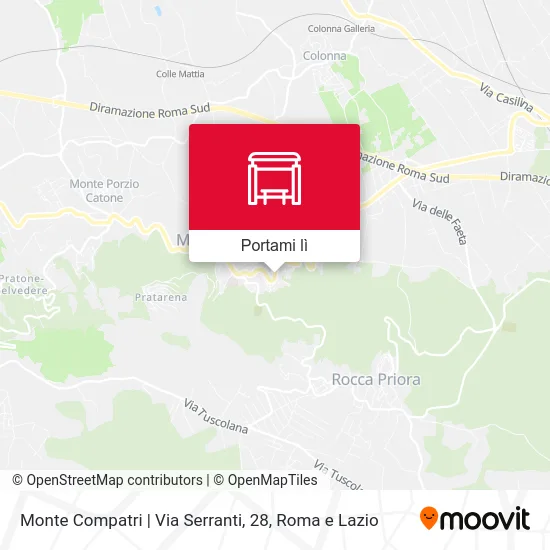 Mappa Monte Compatri | Via Serranti, 28