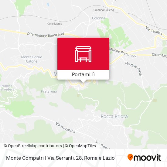 Mappa Monte Compatri | Via Serranti, 28