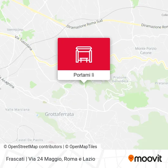 Mappa Frascati | Via 24 Maggio