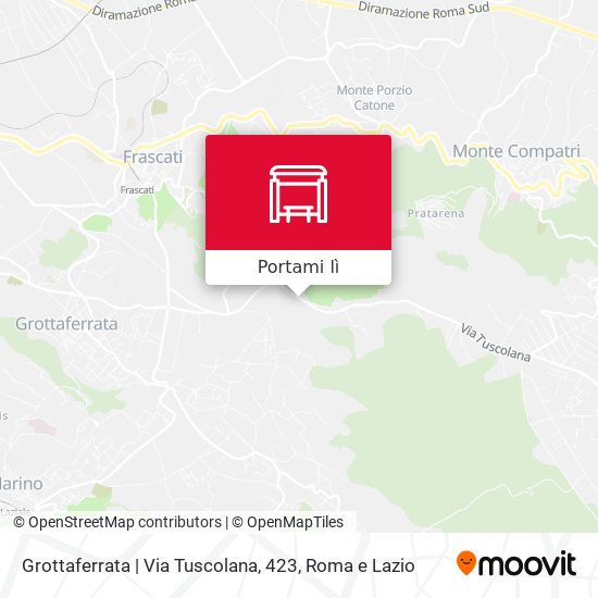 Mappa Grottaferrata | Via Tuscolana, 423