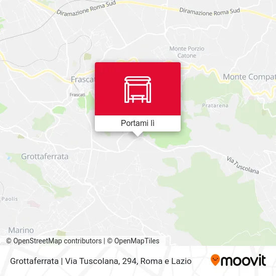 Mappa Grottaferrata | Via Tuscolana, 294