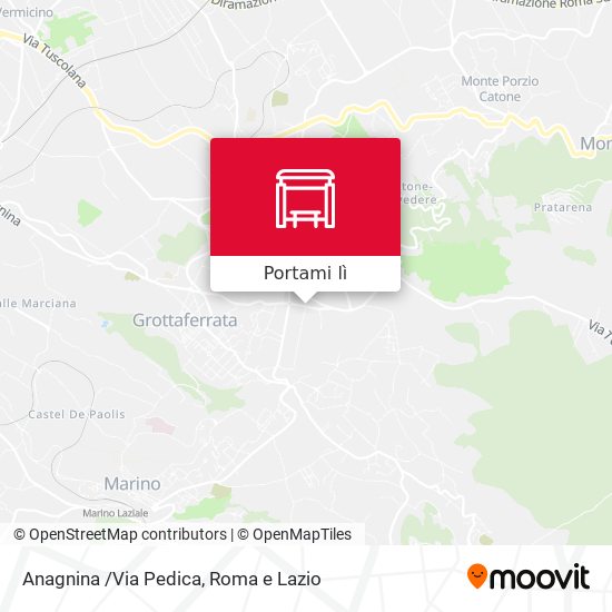 Mappa Anagnina /Via Pedica