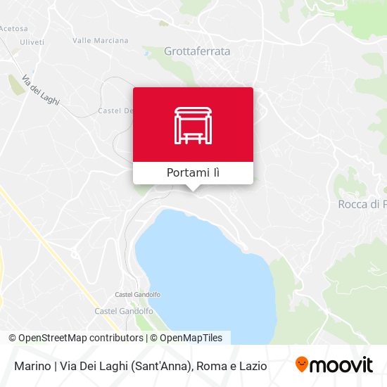 Mappa Marino | Via Dei Laghi (Sant'Anna)
