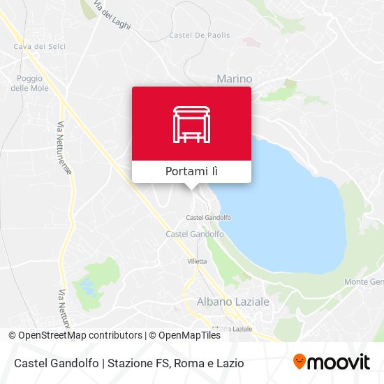 Mappa Castel Gandolfo | Stazione FS