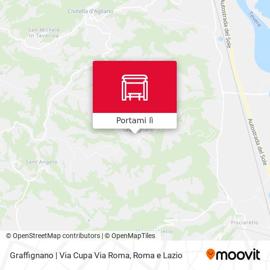 Mappa Graffignano | Via Cupa Via Roma