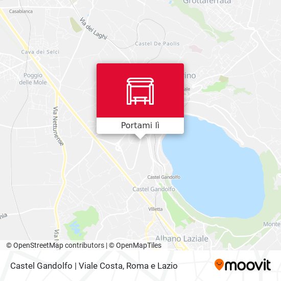 Mappa Castel Gandolfo | Viale Costa