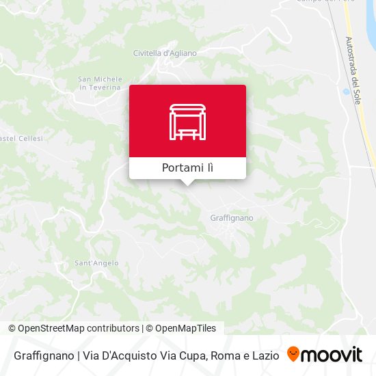 Mappa Graffignano | Via D'Acquisto Via Cupa