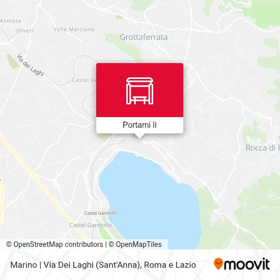 Mappa Marino | Via Dei Laghi (Sant'Anna)