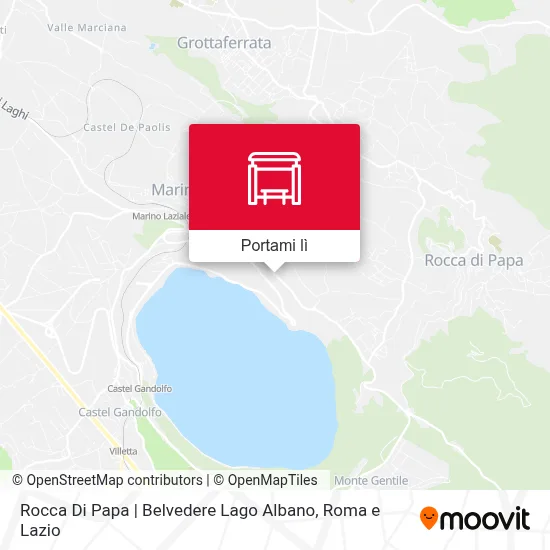 Mappa Rocca Di Papa | Belvedere Lago Albano