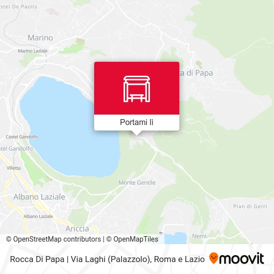 Mappa Rocca Di Papa | Via Laghi (Palazzolo)
