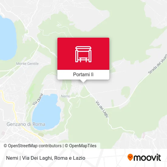 Mappa Nemi | Via Dei Laghi