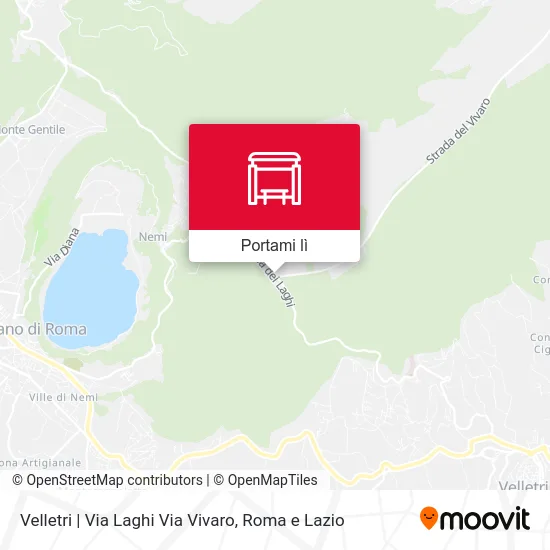 Mappa Velletri | Via Laghi Via Vivaro