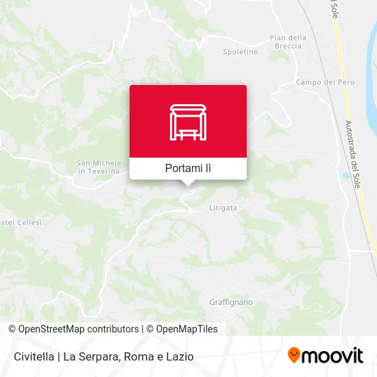 Mappa Civitella | La Serpara