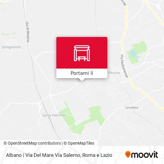 Mappa Albano | Via Del Mare Via Salerno