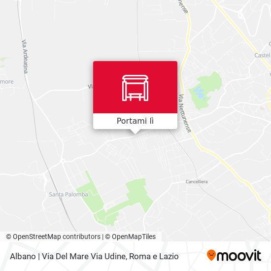 Mappa Albano | Via Del Mare Via Udine