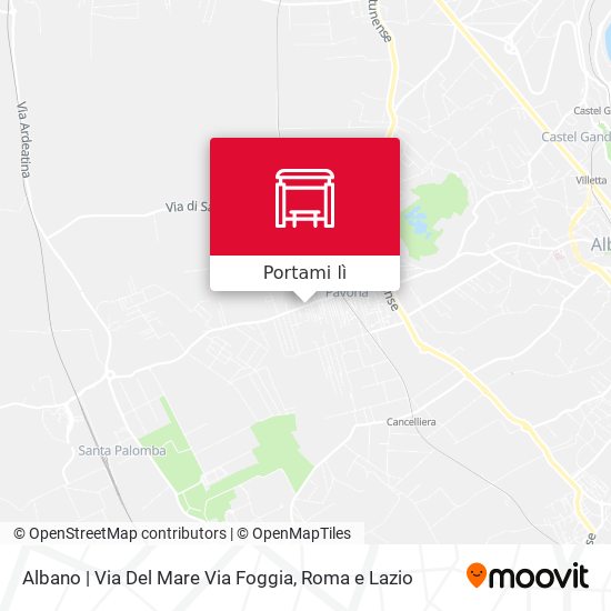 Mappa Albano | Via Del Mare Via Foggia