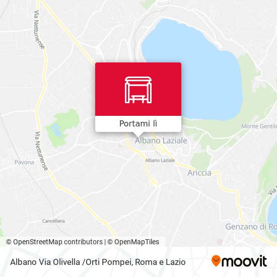 Mappa Albano Via Olivella /Orti Pompei