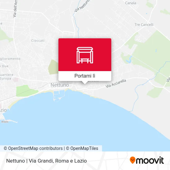 Mappa Nettuno | Via Grandi