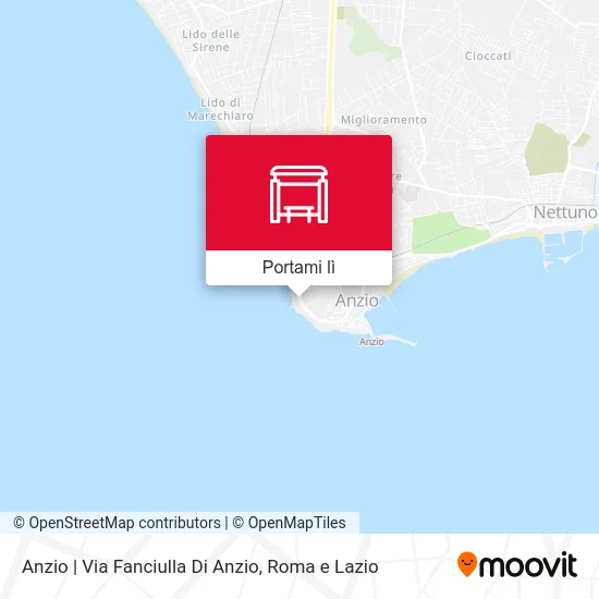 Mappa Anzio | Via Fanciulla Di Anzio