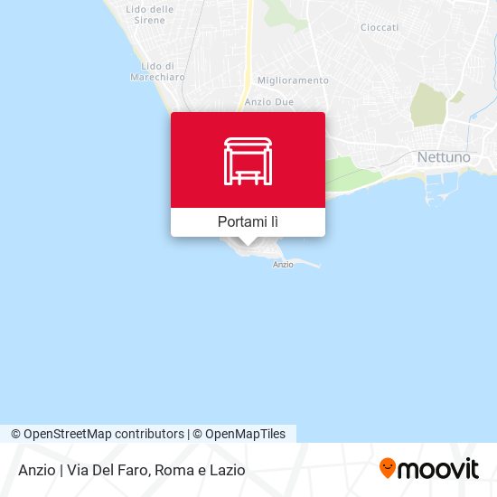 Mappa Anzio | Via Del Faro