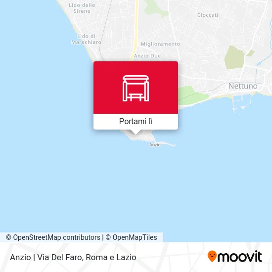 Mappa Anzio | Via Del Faro