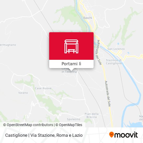 Mappa Castiglione | Via Stazione