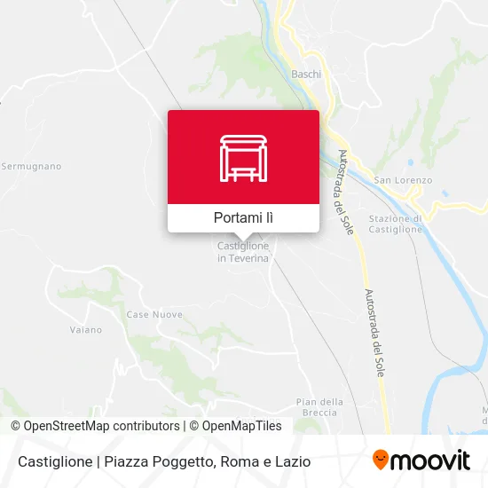 Mappa Castiglione | Piazza Poggetto