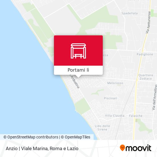 Mappa Anzio | Viale Marina