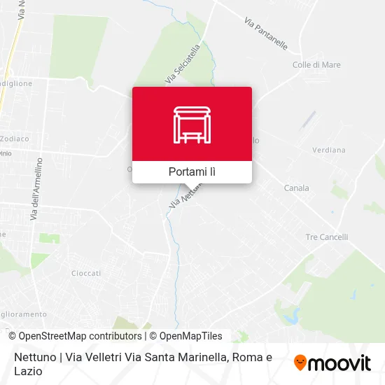 Mappa Nettuno | Via Velletri Via Santa Marinella