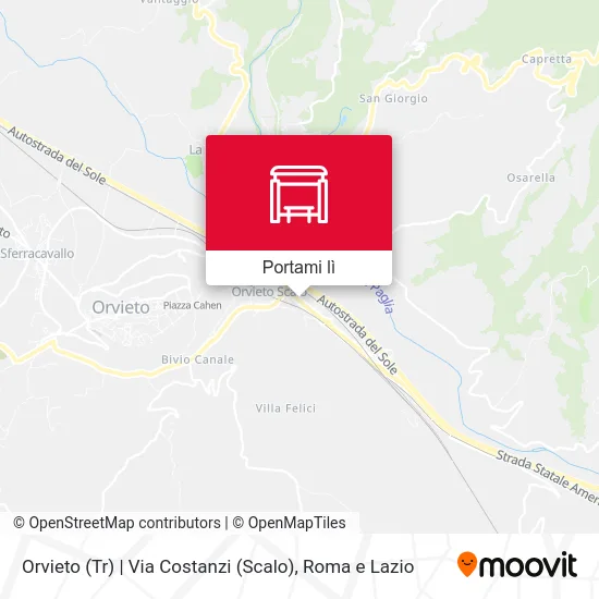 Mappa Orvieto (Tr) | Via Costanzi (Scalo)