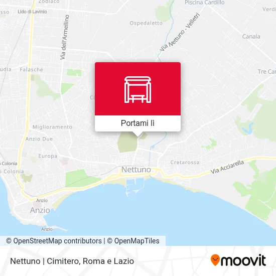 Mappa Nettuno | Cimitero