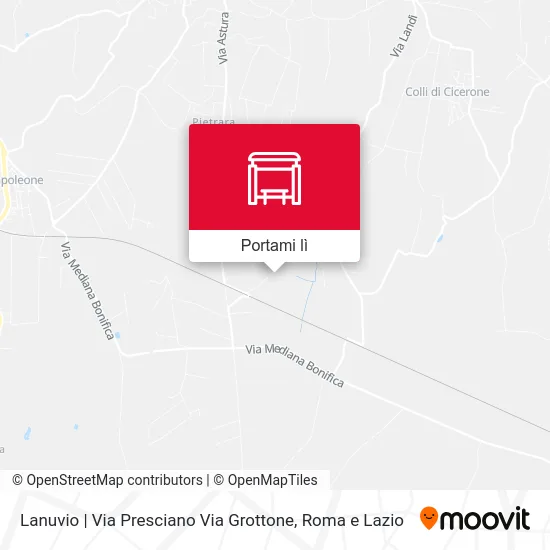 Mappa Lanuvio | Via Presciano Via Grottone