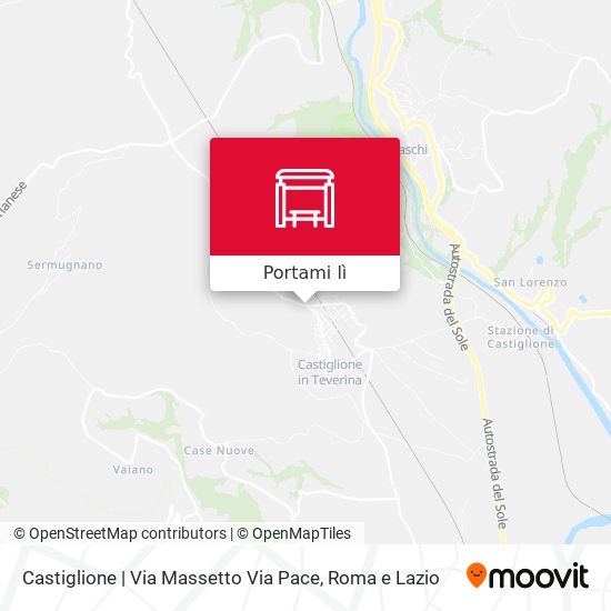 Mappa Castiglione | Via Massetto Via Pace
